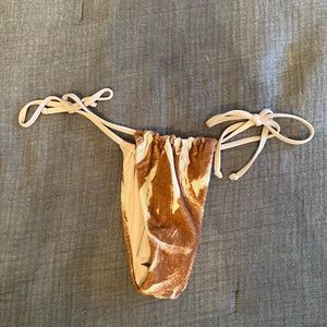 Stone Fox Terry Bikini bottoms with Tie Strings